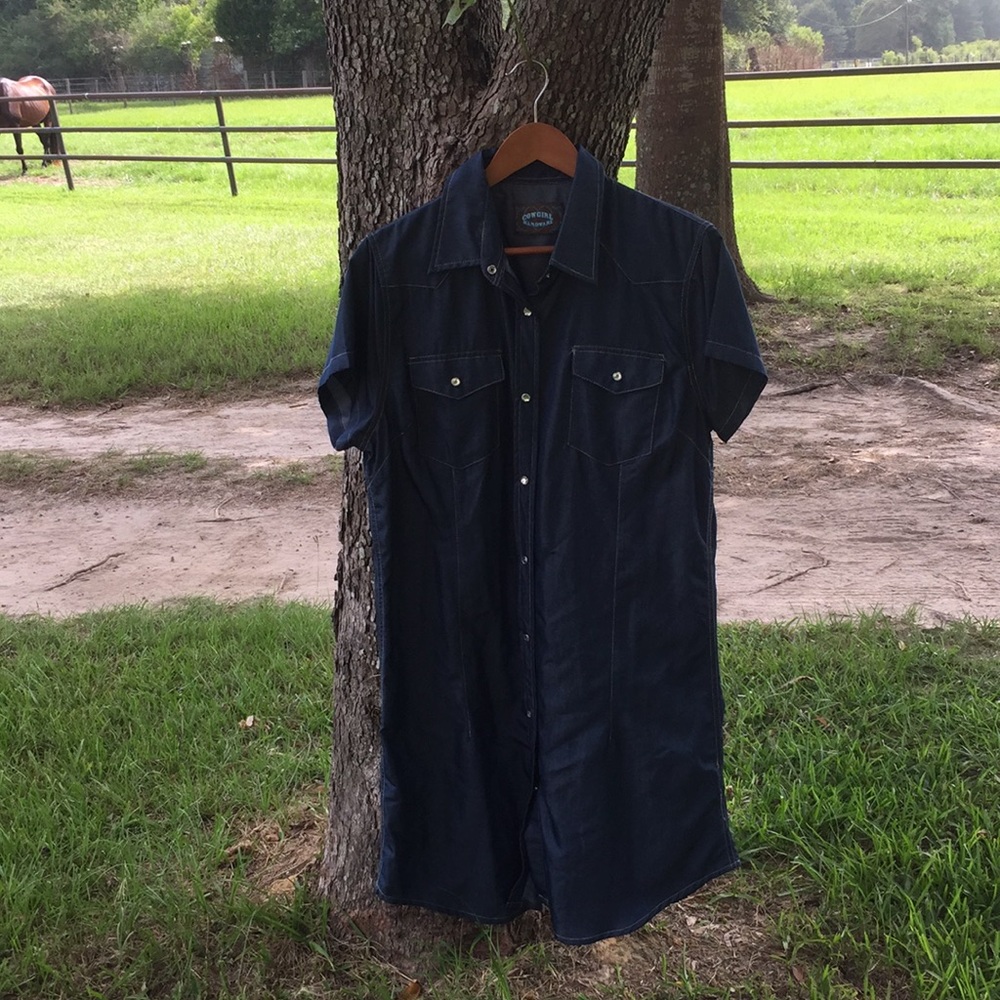 Cowgirl Hardware Dress w/ rhinestones XL -NWOT - Picture 1 of 7